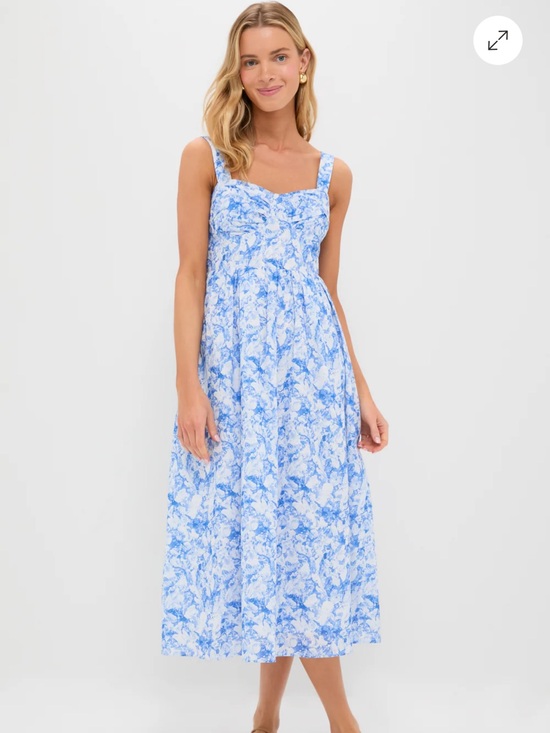 Hyacinth House Dresses & Skirts - NWT Hyacinth House Blue Watercolor Annette Midi Dress, Size Medium